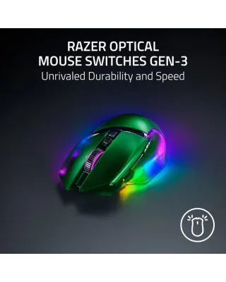 Miš Razer Basilisk V3 Pro 35K Wireless - Phantom Green Edition 