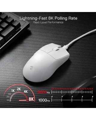 Miš ReDragon K1NG 1K White RGB 