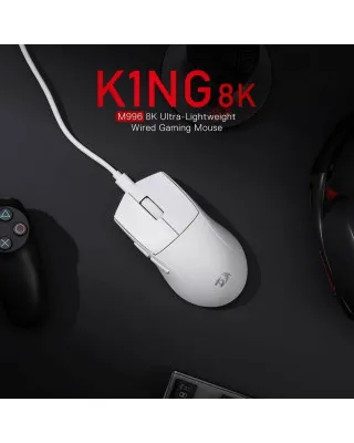 Miš ReDragon K1NG 1K White RGB 