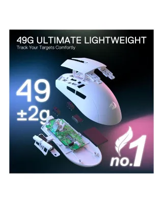 Miš Redragon K1ING M916 Pro Wireless White 
