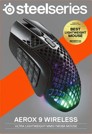 Miš SteelSeries AEROX 9 Wireless - Black 