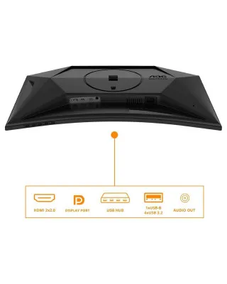 Monitor AOC 27“ Zakrivljen LED C27G4ZXU Black 