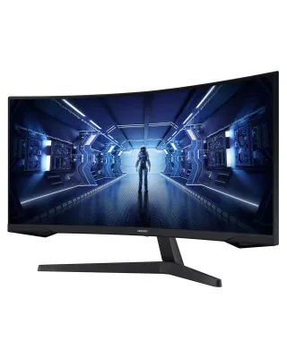 Monitor Samsung 34'' Zakrivljeni LED LC34G55TWWPXEN Black 