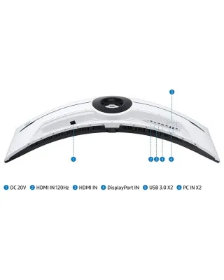 Monitor Samsung Odyssey Neo G9 57'' Zakrivljen VA LS57CG952NUXEN Black/White 