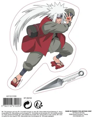 Nalepnice AbyStyle -  Naruto Shippuden - Naruto & Jiraiya 