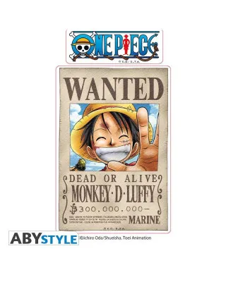 Nalepnice AbyStyle - One Piece - Wanted Monkey D Luffy & Roronoa Zoro 