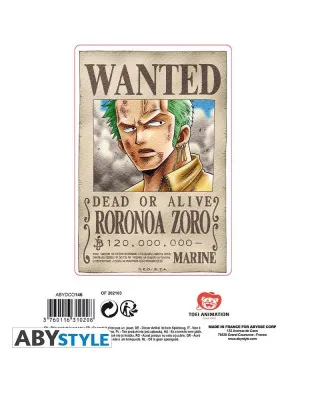 Nalepnice AbyStyle - One Piece - Wanted Monkey D Luffy & Roronoa Zoro 