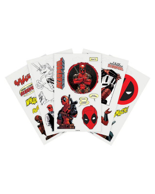 Nalepnice Deadpool - 5 Sheets of Tech Stickers 