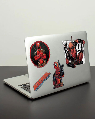 Nalepnice Deadpool - 5 Sheets of Tech Stickers 