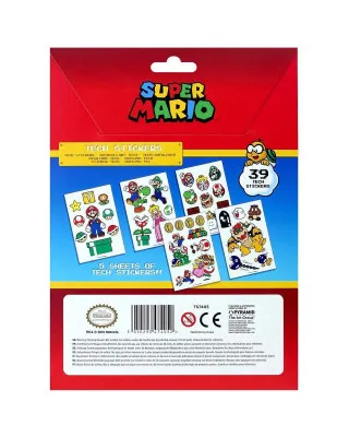 Nalepnice Super Mario - Mushroom Kingdom - Tech Stickers 