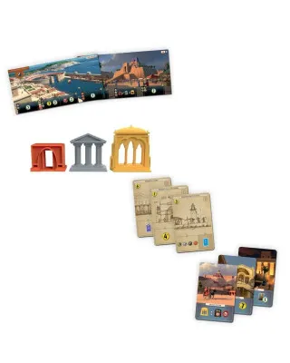 Osnovna igra + ekspanzija - 7 Wonders + Edifice 