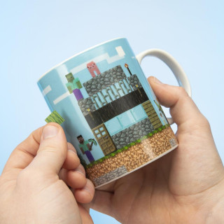 Šolja Paladone Minecraft - Build a Level Mug 