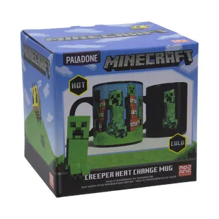 Šolja Paladone Minecraft - Creeper - Heat Change Mug 