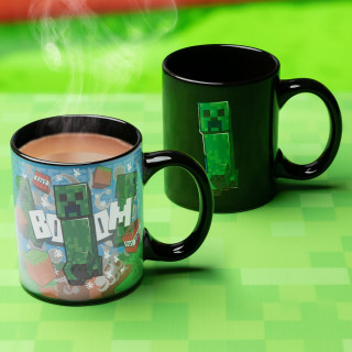 Šolja Paladone Minecraft Creeper Heat Change Mug 