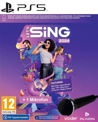PS5 Let's Sing 2024 + 1 Mikrofon 