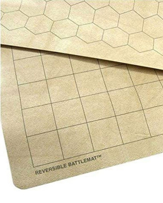 Podloga Chessex - Reversible Battlemat - Squares & Hexes - Playing Surface 