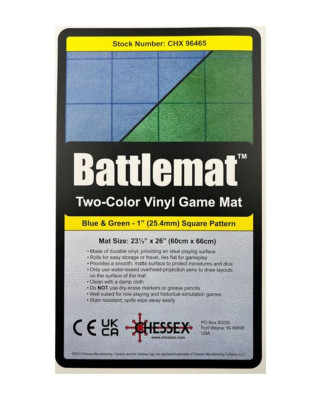 Podloga Chessex - Reversible Battlemat - Blue-Green Squares 