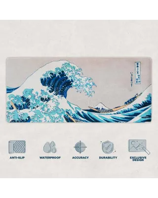 Podloga Japanese Art - The Great Wave of Kanagawa Hokusai - XL Desk Pad 