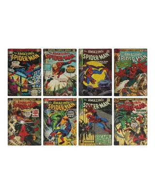 Podmetači za čaše Paladone - Spiderman Comic Book Coasters 