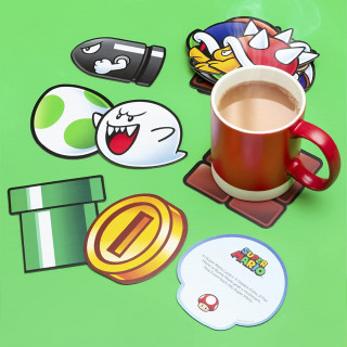 Podmetač za čaše Paladone - Super Mario - Fun Fact Coasters 