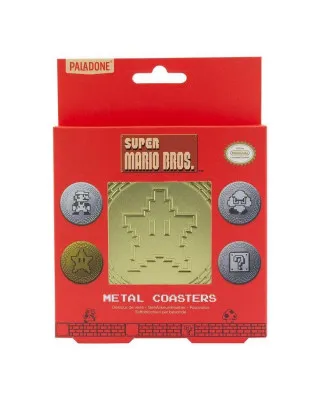 Podmetači za čaše Paladone - Super Mario Metal Coasters 