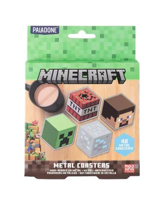 Podmetači za čaše Paladone - Minecraft Metal Coasters 