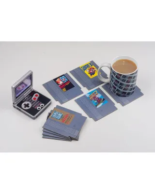 Podmetači za čaše Paladone - NES Cartridge Coasters 