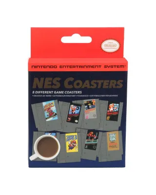 Podmetači za čaše Paladone - NES Cartridge Coasters 