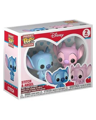 Privezak Pocket POP! - Disney - Lilo & Stitch - Stitch & Angel (2-pack) 