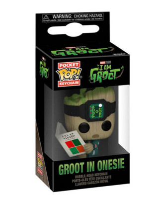 Privezak Pocket POP! - Marvel - I Am Groot - Groot in Onesie 