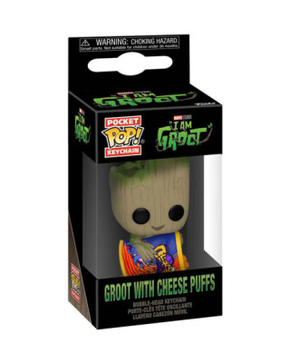 Privezak Pocket POP! - Marvel - I Am Groot - Groot with Cheese Puffs 