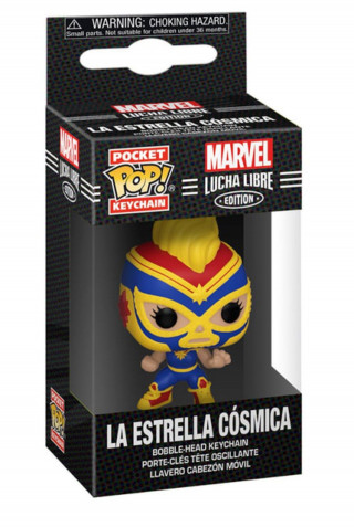 Privezak Pocket Pop! Marvel Lucha Libre - Captain Marvel 