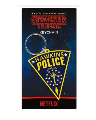 Privezak Stranger Things - Hawkins Police - Rubber Keychain 