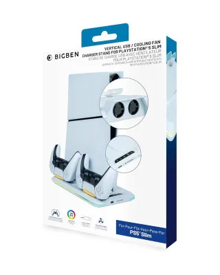 Punjač za Gamepad BigBen + Stalak sa kulerom za PS5 Slim RGB 
