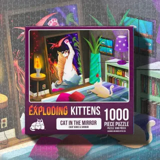 Puzzle for Adults Exploding Kittens - Cat in the Mirror 