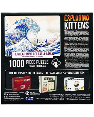 Puzzle for Adults Exploding Kittens - Great Wave Of Cat-a-gawa 