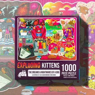 Puzzle for Adults Exploding Kittens - The Dreams And Nightmares Of A Dog 