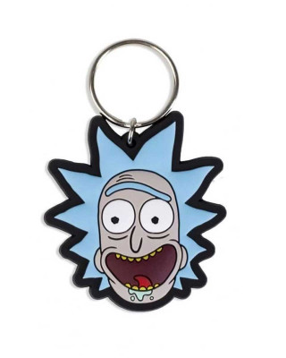 Privezak Rick and Morty - Rick Crazy Smile - Rubber Keychain 