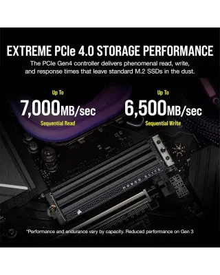 SSD Corsair MP600 Elite TB PCIe Gen4 x4 NVMe 1.4 M.2 - Black 