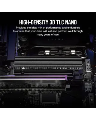 SSD Corsair MP600 Elite TB PCIe Gen4 x4 NVMe 1.4 M.2 - Black 