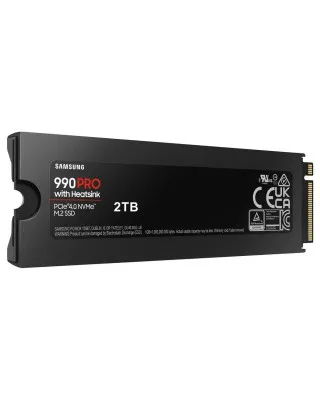 SSD Samsung - 2TB M.2 NVMe MZ-V9P2T0CW 990 Pro Series Heatsink 