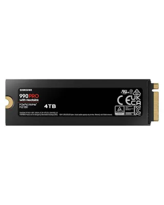 SSD Samsung - 4TB M.2 NVMe MZ-V9P4T0CW 990 Pro Series Heatsink 
