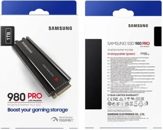 SSD Samsung - 980 Pro Series 1TB NVMe M.2 with Heatsink 