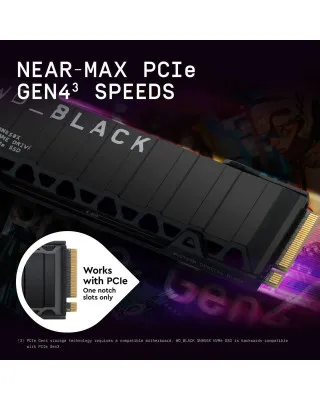 SSD Western Digital - WD 1TB M.2 NVMe WDS100T2XHE SN850X Heatsink 