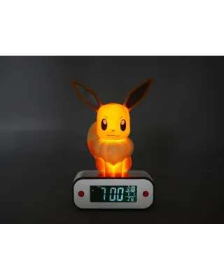 Sat Pokemon - Eevee - Alarm Clock with Light 