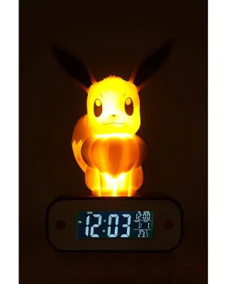 Sat Pokemon - Eevee - Alarm Clock with Light 