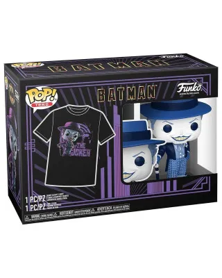 Set Bobble Figure DC - Batman 1989 POP! & Tee - The Joker - XL 