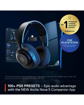 Slušalice Steelseries Arctis Nova 5P Wireless - Black 