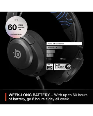 Slušalice Steelseries Arctis Nova 5P Wireless - Black 