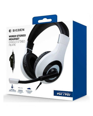 Slušalice BigBen Wired Stereo Headset - White Playstation 4 Playstation 5 